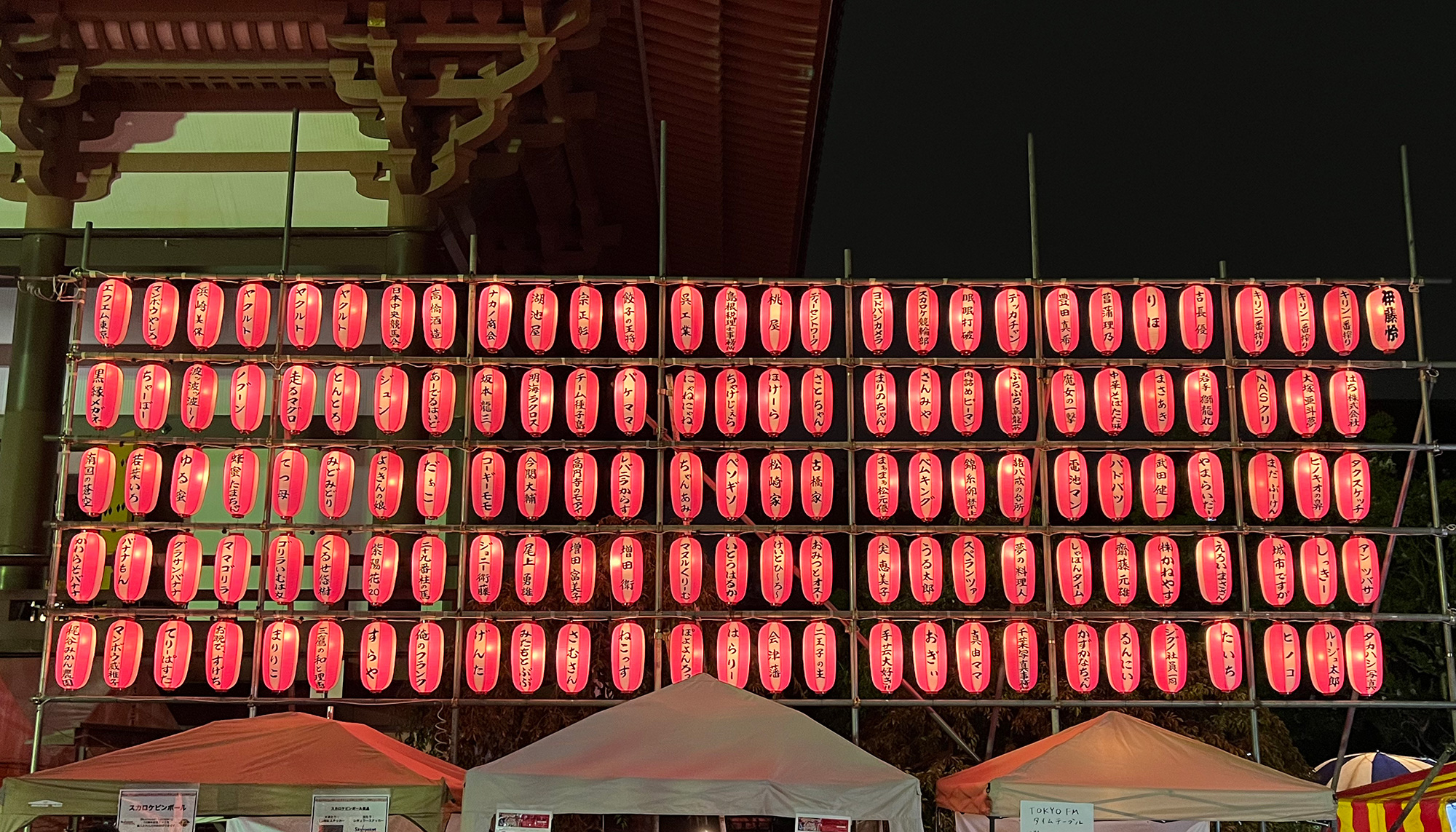 昨年の提灯